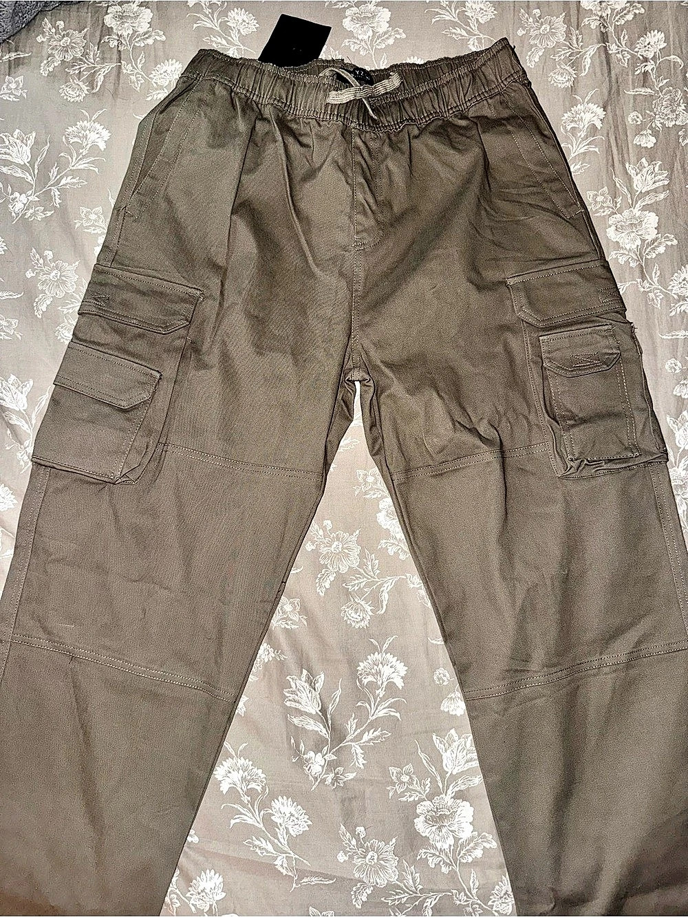WXYZ Scott Loose Fit Cargo Pants Brown Large